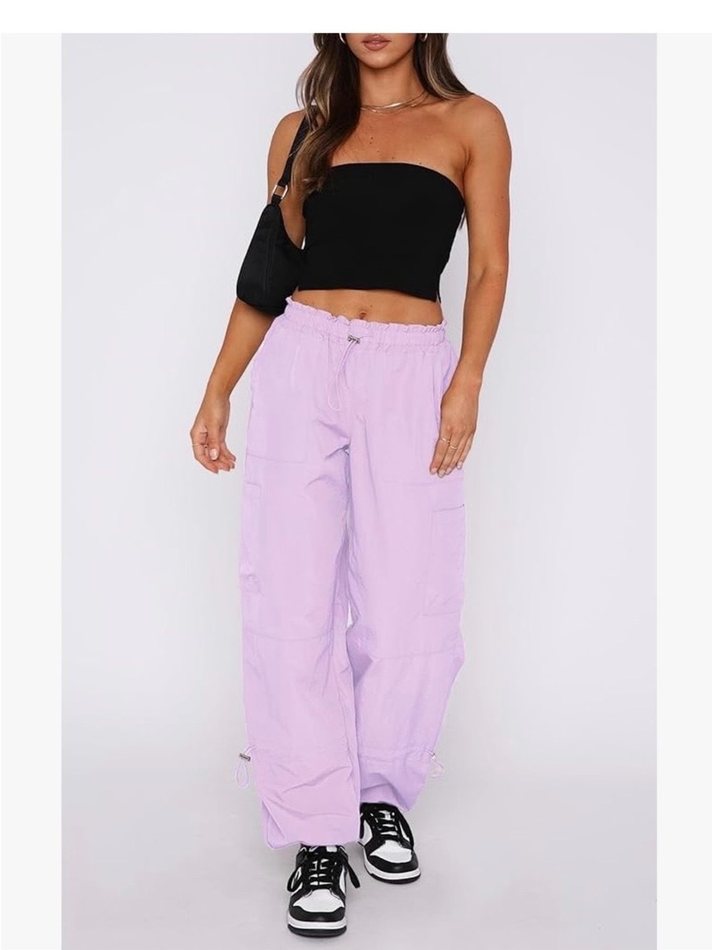 Waitfairy cargo jogger baggy parachute gym pants S